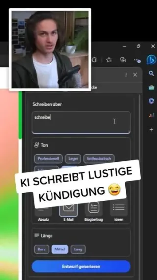 KI schreibt Kündigung an den Chef